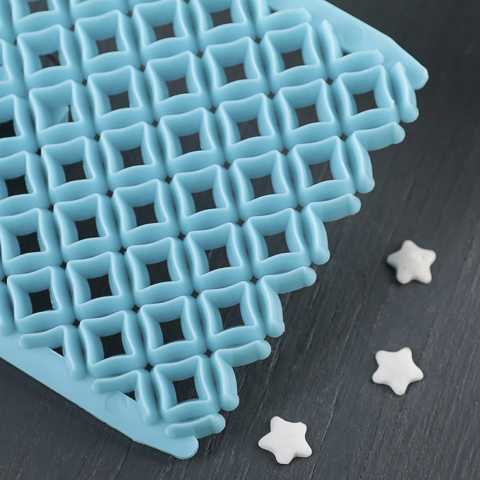 Печать для марципана и теста "Квадраты мелкие" 15х8 см