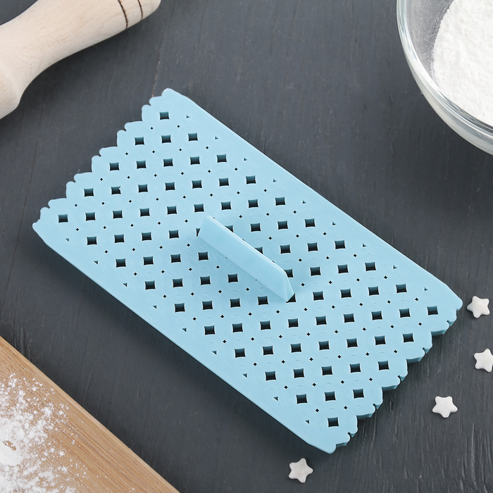 Печать для марципана и теста "Квадраты мелкие" 15х8 см