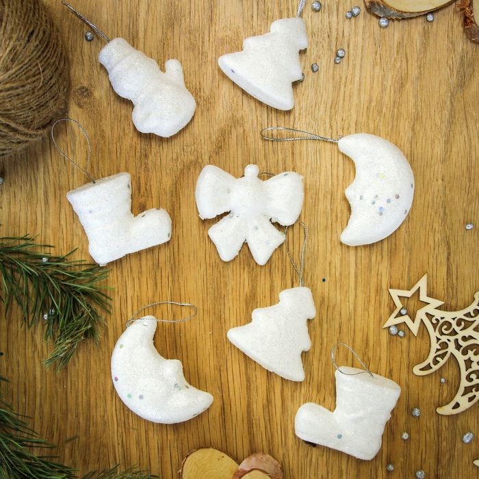 Украшение ёлочное "Фигурки" (набор 8 шт) 6 см