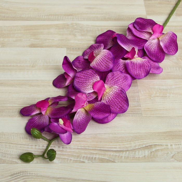 Цветы искусственные "Орхидея Сандера" 90 см, сиреневая