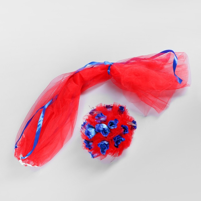 Украшение на капот "Лента волнистая", голубое