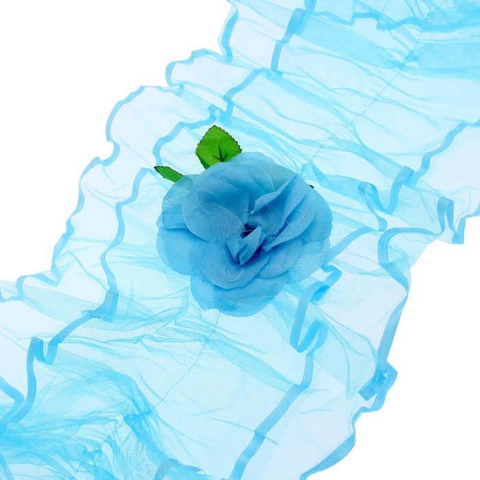 Украшение на капот "Лента волнистая", голубое