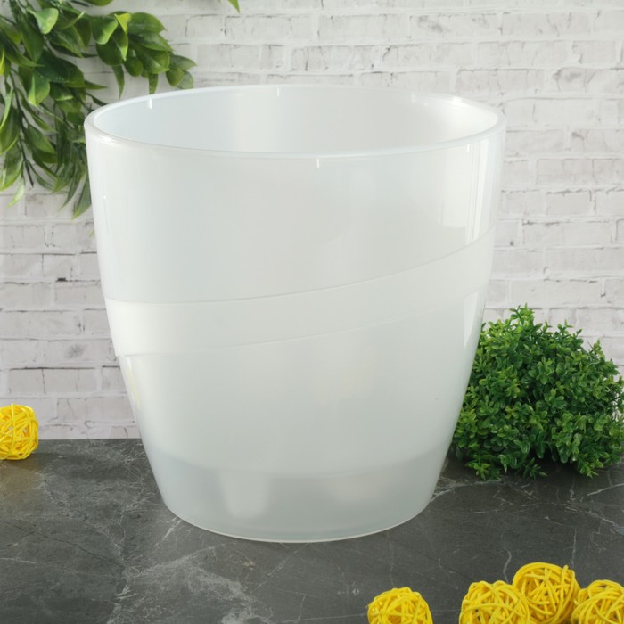 Кашпо 4,5 л "Грация", прозрачное