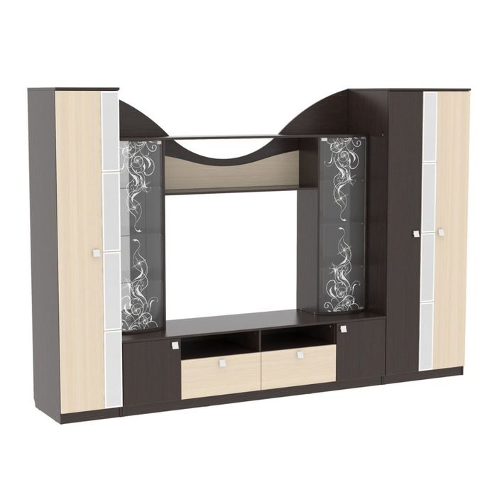 Шкаф двустворчатый "Гармония", венге/дуб млечный