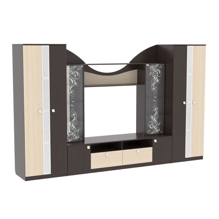 Шкаф двустворчатый "Гармония", венге/дуб млечный