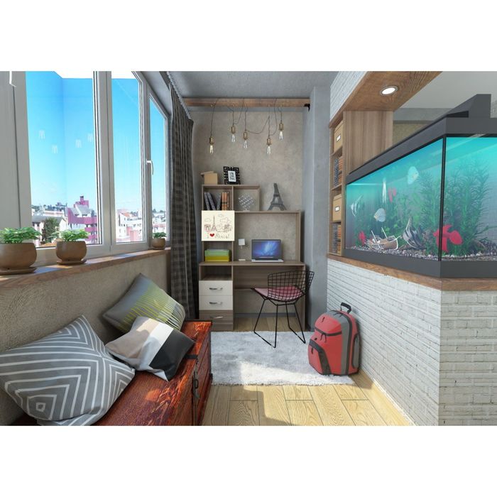 Надстройка 1200 прямая "Галерея", ясень шимо тёмный