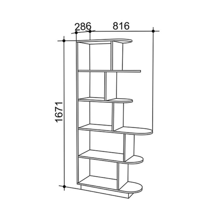 Полка "Стойка 2", дуб сонома