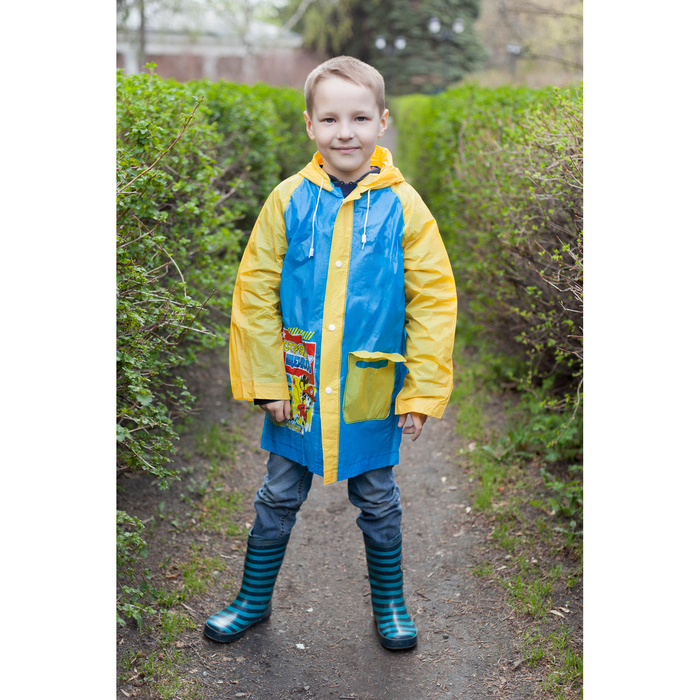Щенячий патруль. Дождевик детский "Отряд щенков" , р-р S, рост 92-98 см
