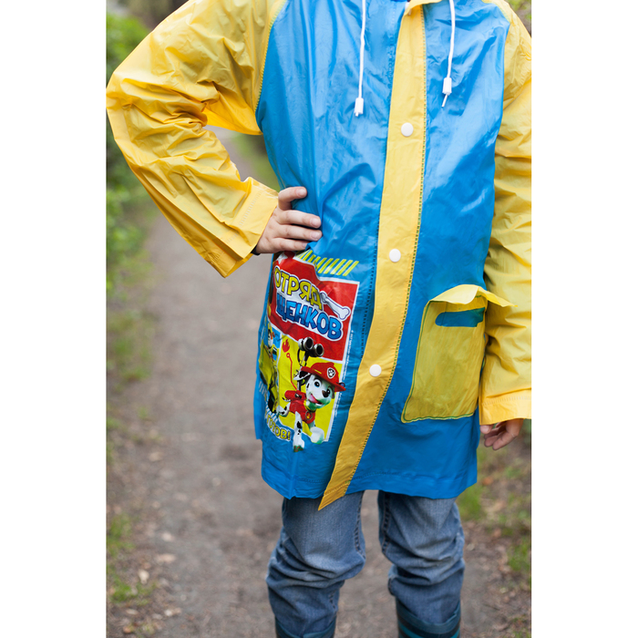 Щенячий патруль. Дождевик детский "Отряд щенков" , р-р S, рост 92-98 см