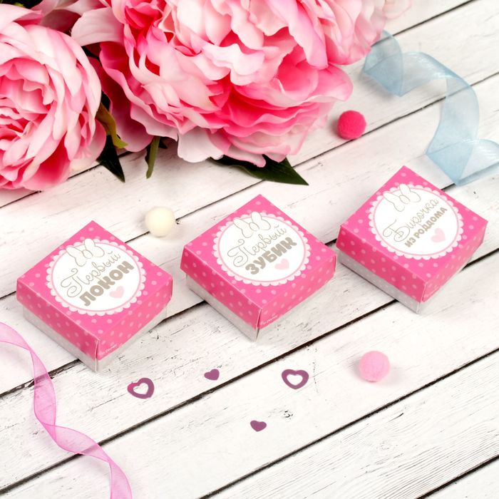 Набор памятных коробочек в пенале "Сокровища нашей доченьки", Минни Маус