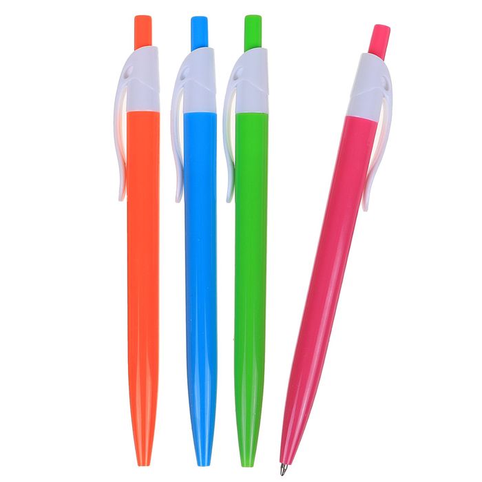 Ручка шариковая автоматическая 0,7 мм Vinson корпус МИКС Классика, стержень масляный синий