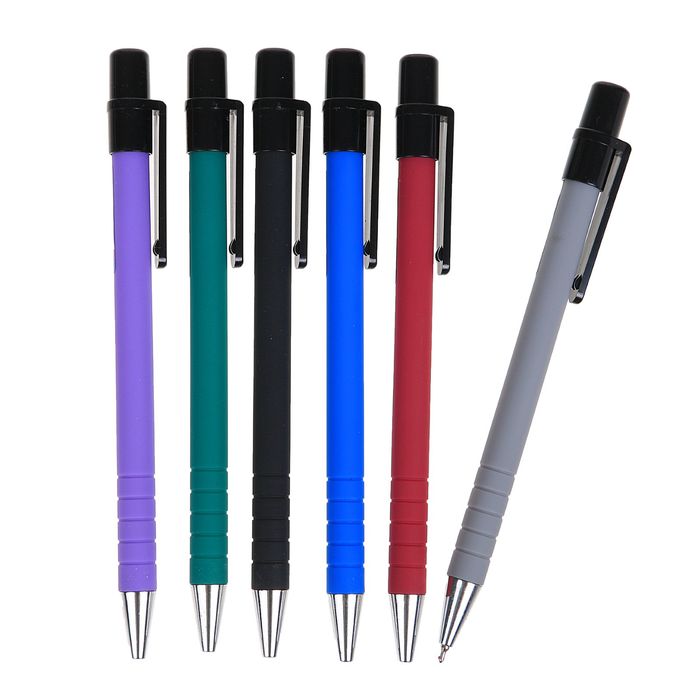 Ручка шариковая автоматическая 0,7 мм Vinson корпус МИКС Пилот, стержень масляный синий