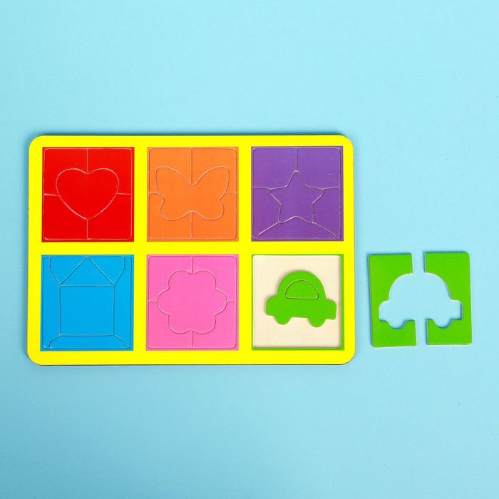 Развивающий пазл "Любимые картинки", уровень сложности: 1