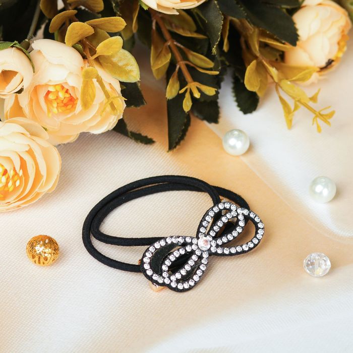 Резинка для волос "Афина", бантик круглый