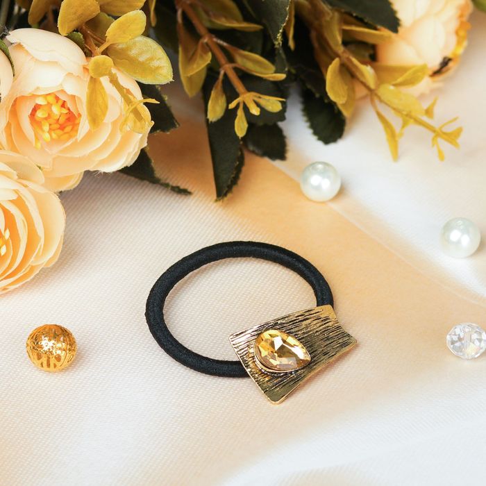 Резинка для волос "Либерти", капля кофейная