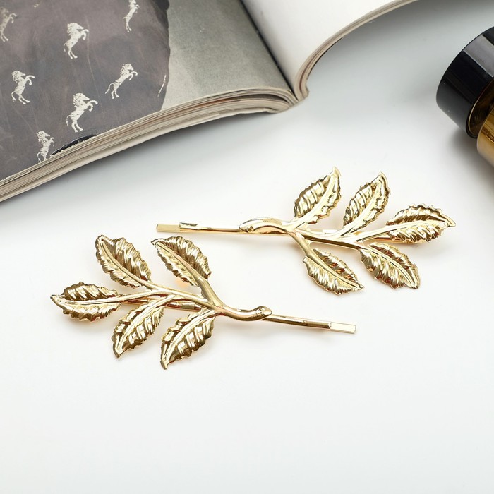 Невидимки для волос "Либерти" (набор 2 шт.), 7,3 см веточка