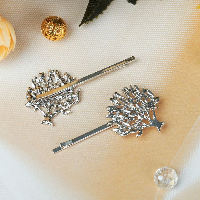 Невидимки для волос "Либерти" (набор 2 шт.), 5,6 см деревце