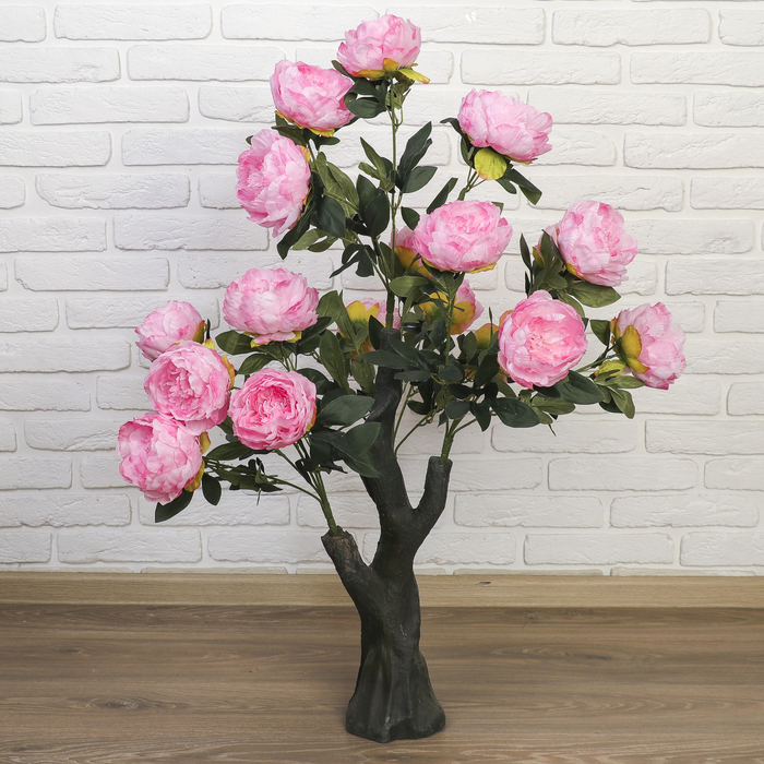 Куст искусственный "Пион" микс