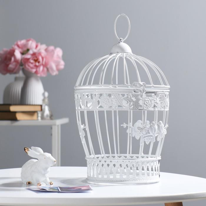 Клетка "Птички" 18х30см, белая