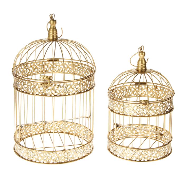 Набор клеток круглый "Веточки", 18х30см и 25х42см, золотая