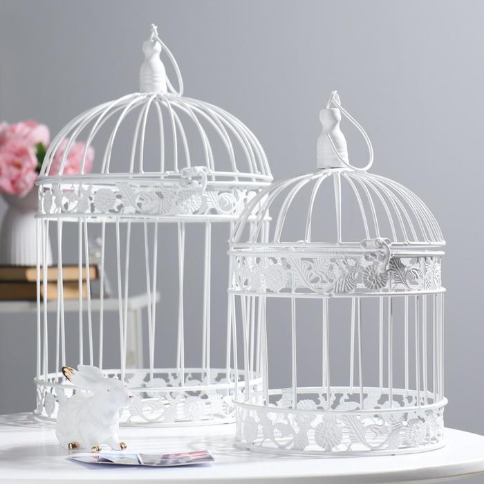 Набор клеток круглый "Веточки", 18х30см и 25х42см, белая