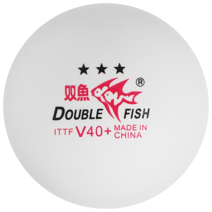 

Мячи для настольного тенниса Double Fish, 3 звезды, 10 шт., диаметр 40+
