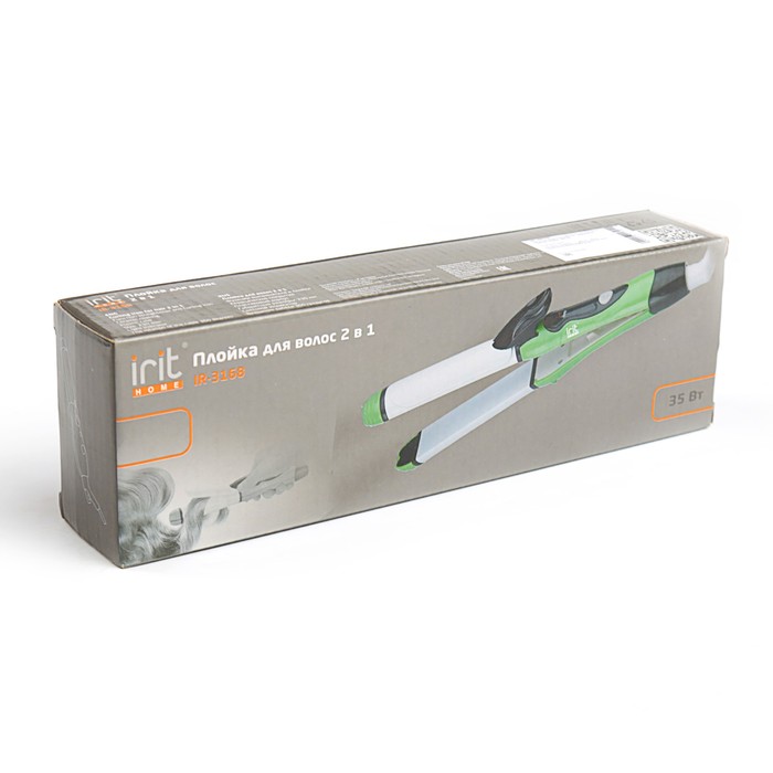 Стайлер Irit IR-3168, 2 в 1, керамическое покрытие, голубые