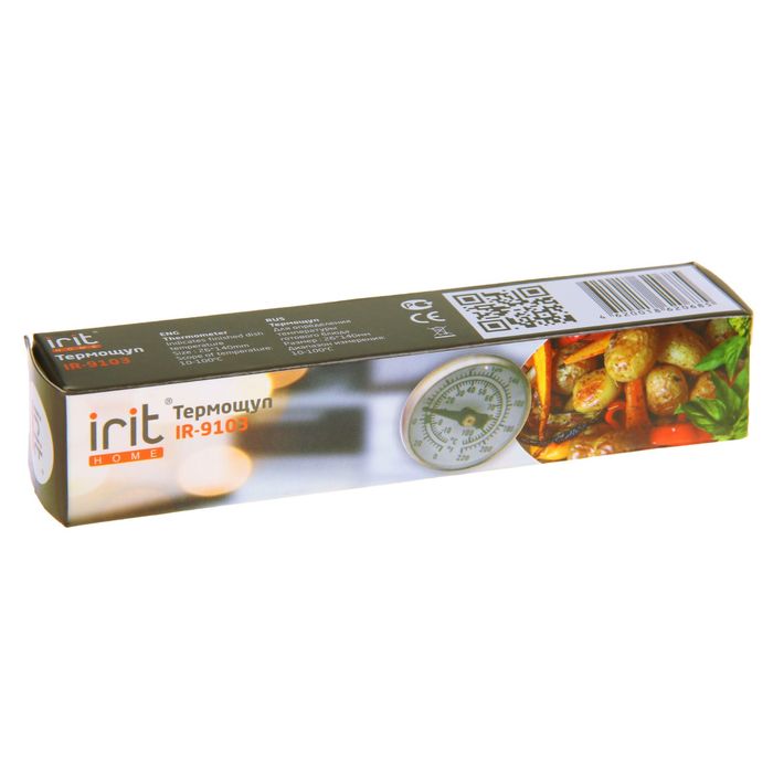 Термощуп Irit IR-9103, 10-100ºС,стекло/нержавеющая сталь