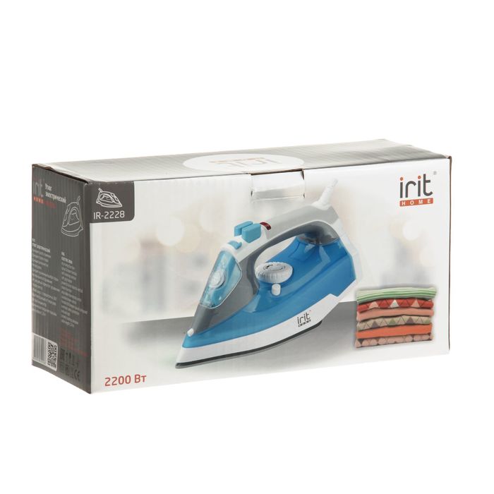 Утюг Irit IR-2228, 2200 Вт, вертикальное отпаривание, керамическое покрытие
