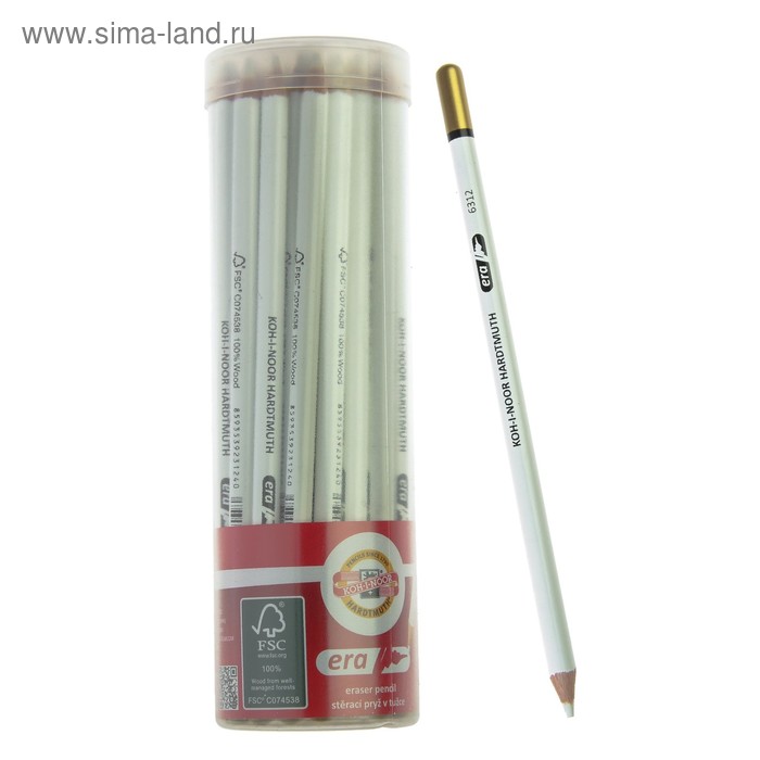 ластик карандаш koh i noor 6312 мягкий для ретуши и точного стирания Ластик-карандаш Koh-I-Noor 6312, мягкий, для ретуши и точного стирания