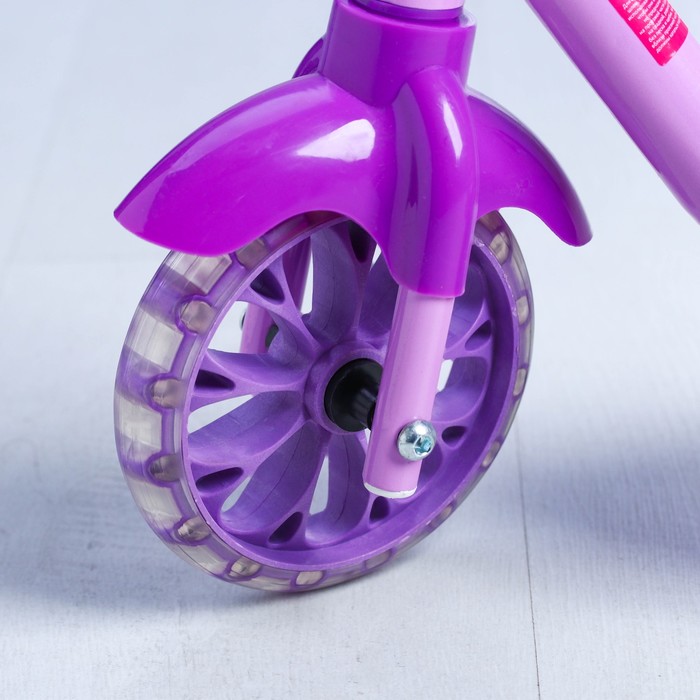 Щенячий патруль. Самокат "Скай" 2017 музыка, свет, три колеса PVC d=130/110 мм, с корзинкой,