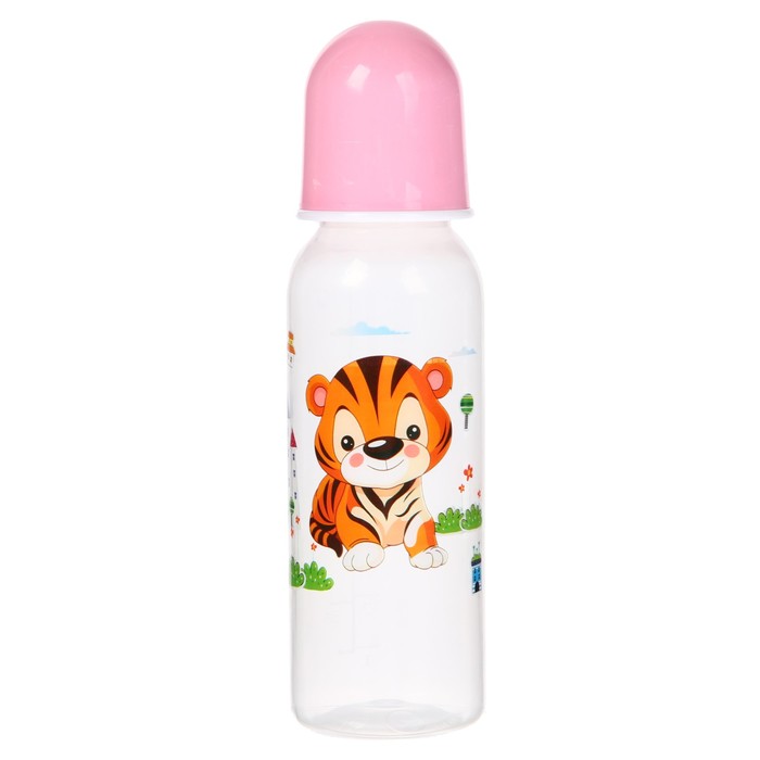 Бутылочка для кормления, 250 мл, от 0 мес., цвета МИКС