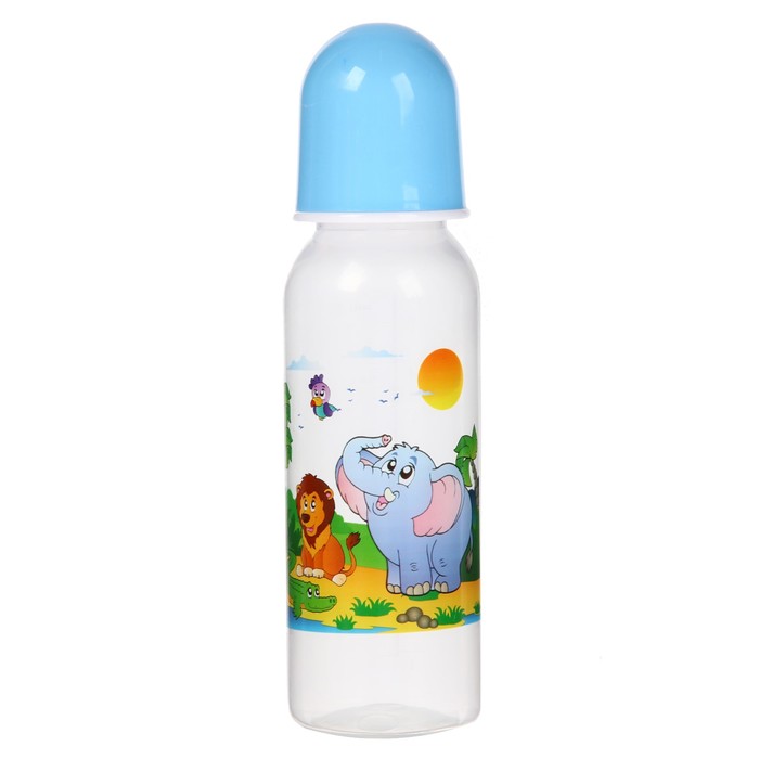 Бутылочка для кормления, 250 мл, от 0 мес., цвета МИКС