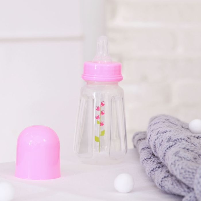 Бутылочка для кормления, 120 мл, от 0 мес., цвет розовый