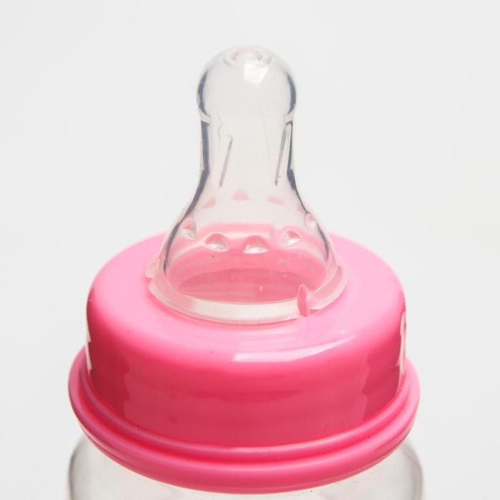 Бутылочка для кормления, 240 мл, от 0 мес., цвет розовый