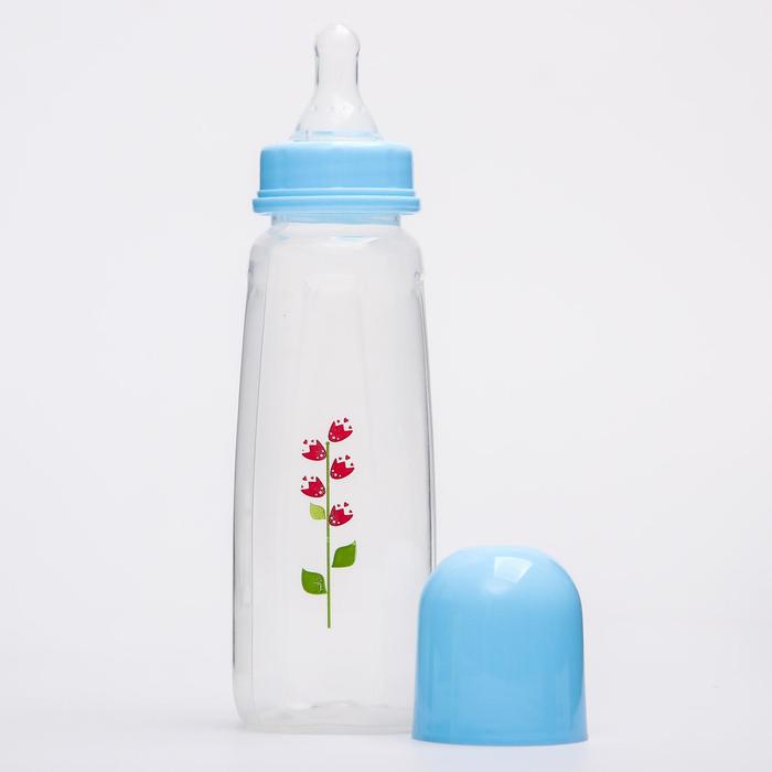Бутылочка для кормления, 240 мл, от 0 мес., цвет голубой
