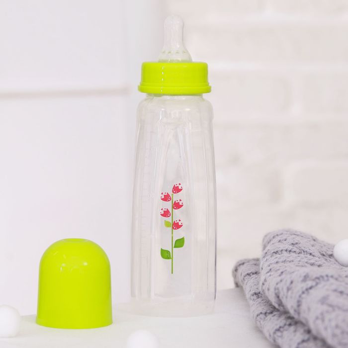 Бутылочка для кормления, 240 мл, от 0 мес., цвет жёлтый