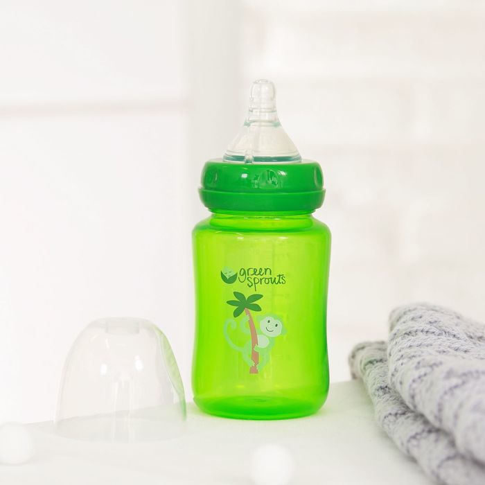 Бутылочка для кормления «Весёлые зверятки», 240 мл, от 0 мес., цвета МИКС