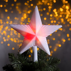 Фигура "Звезда матовая ёлочная" 22Х22 см, пластик, 30 LED,2 метра провод,240V МУЛЬТИ