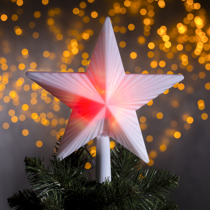 Фигура "Звезда матовая ёлочная" 22Х22 см, пластик, 30 LED,2 метра провод,240V МУЛЬТИ