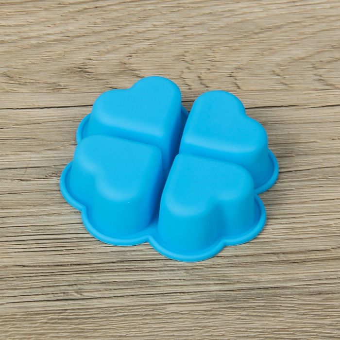 Форма для выпечки "Сердце", цвета МИКС