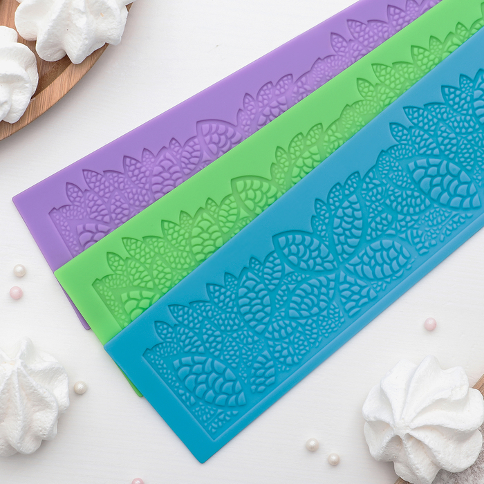 Коврик для айсинга "Листва", цвета МИКС