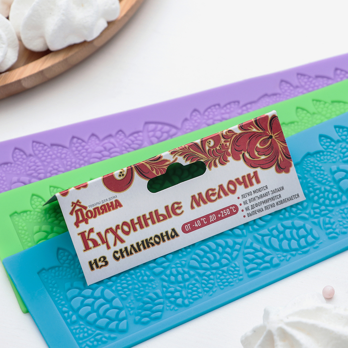 Коврик для айсинга "Листва", цвета МИКС