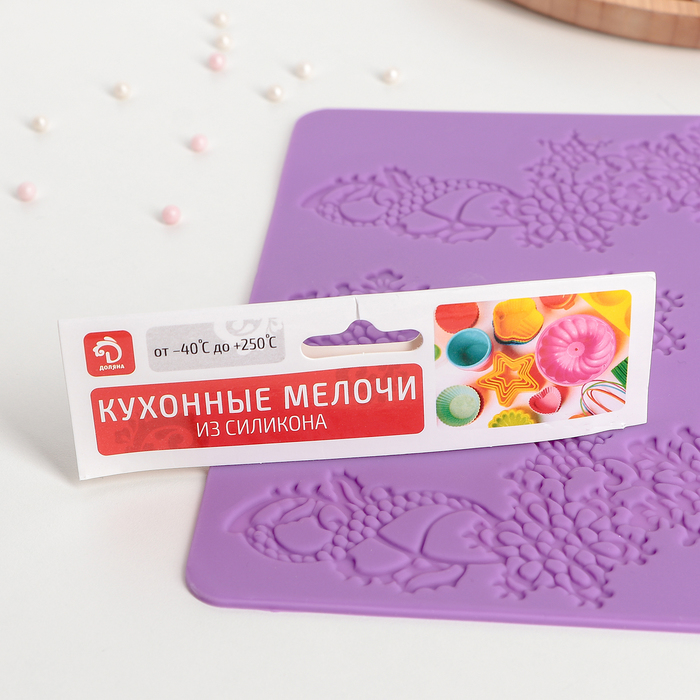 Коврик для айсинга "Снег кружится", цвета МИКС