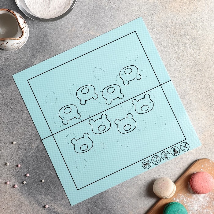 Коврик армированный "Узоры" 27,5х27,5 см