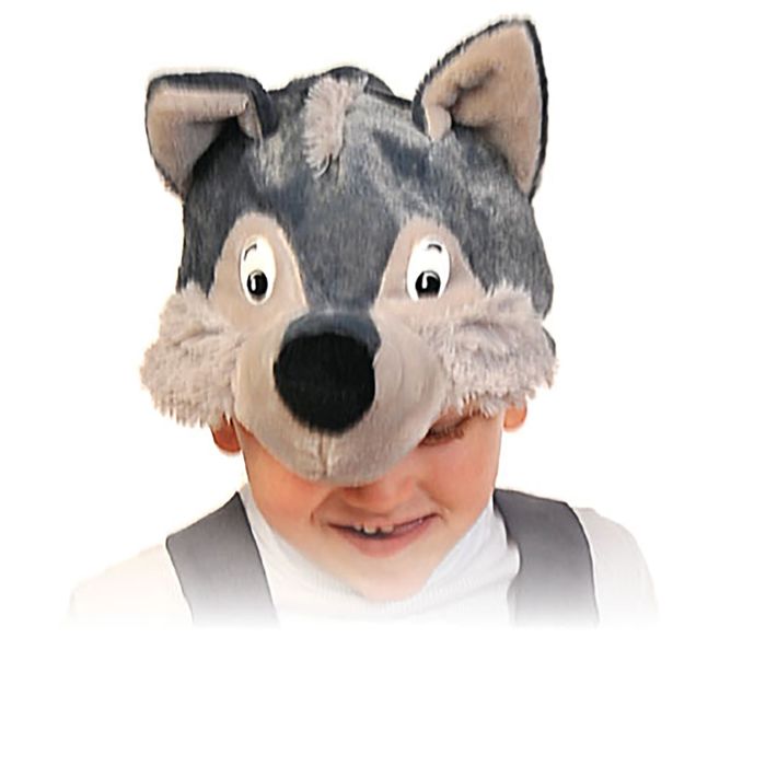 Маска "Волчонок", плюш, р-р 53-55