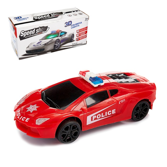 Машина "Патруль", работает от батареек, световые и звуковые эффекты