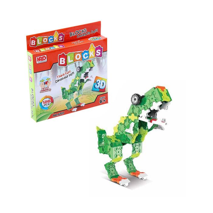 Конструктор 3D «Тираннозавр», 126 деталей