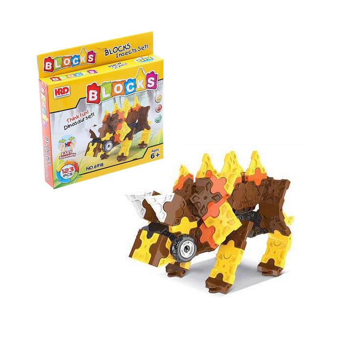Конструктор 3D «Трицератопс», 123 детали