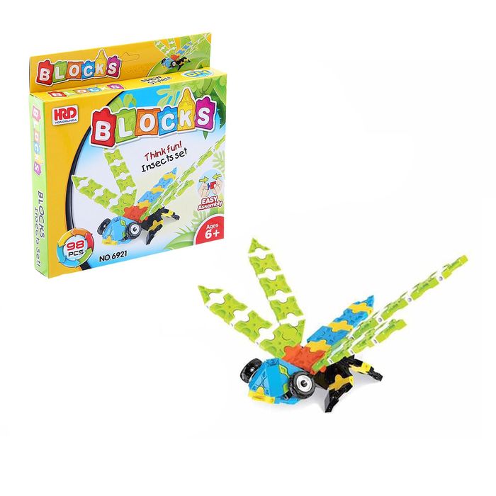 Конструктор 3D «Стрекоза», 98 деталей